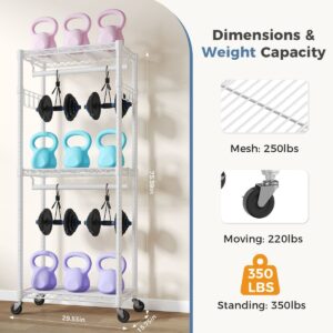 29.5-45-inch Rolling Clothes Rack With Adjustable Metal Shelves And Heavy-duty Hangers With Side Hooks,ideal For Homes And Laundry Rooms