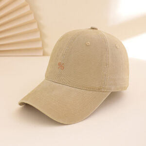 Spring And Summer Percentage Men’s And Women’s Versatile Solid-color Baseball Caps For Outdoor Casual Sun Protection, With Earflaps That Can Be Tied Up.