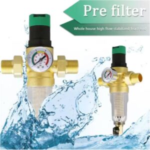Support Pan European:Water Pressure Reducer 3/4'' DN20 With Manometer Water Pressure Reducer + Filter