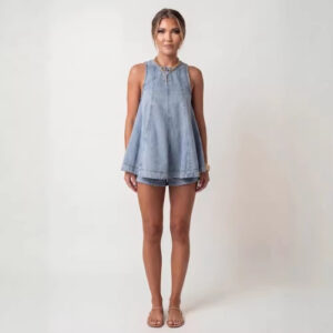 European And American-style Casual Two-piece Shorts Set