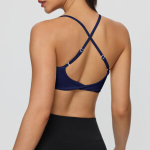 Adjustable-Strap Shock-Proof Running Fitness And Yoga Bra