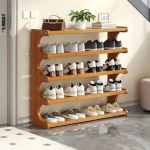 Layer Practical Storage Rack, Shoe Rack, Space-saving Design, Multi-layer Independent Storage Rack, Wood Grain Finish, Easy To Assemble, Self-supporting Cubic Shoe Storage Rack, Storage Rack, Suit