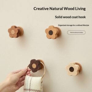 Wooden Creative Wall Hook For Entryway Door
