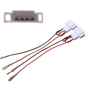 Car Speaker Harness Adapter Compatible With VW Passat Jetta Golf Touareg Beetle Eos GLI GTI CC, 4PCS Aftermarket Door Speaker Wiring Harness Connector Plug Kit