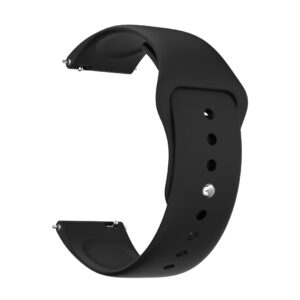Silicone Monochrome Sports Watch Strap