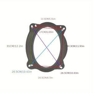 Front Door Speaker Adapter For Toyota 4Runner 2003 2016, Tacoma , And Subaru Forester For Installing 6 9 Inch Aftermarket Au U U Dio Washer Ring Brackets