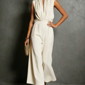 New Womens Elegant Sleeveless Two-piece Set
