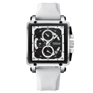 Simple Business Tape Mens Calendar Watch