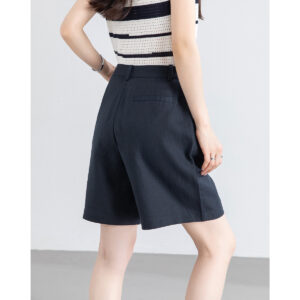 Summer White Tencel Linen Shorts