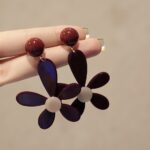 3 Optional Personalized Exaggerated Acrylic Leopard Print Earrings For Women Suitable For Daily Commuting Or Street Wear