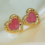 Ombre Heart-shaped Stud Earrings