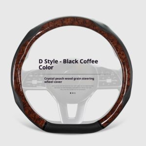 Crystal Rosewood Car Steering Wheel Cover