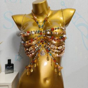 Womens Top Small Vest Body Chain