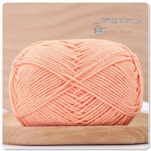 4-ply Combed Milk Cotton Yarn Ball For Dolls Blankets And Hair Clips Suitable For Crochet