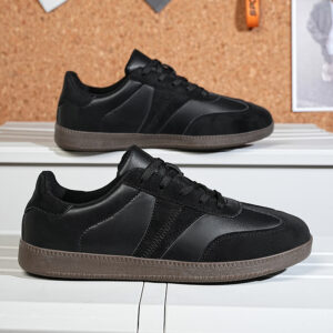 German Training Shoes Soft-soled Shoes Flat-heeled Low-top Lace-up White Shoes