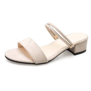 New Chunky-heel Mid-heel Sandalstwo Styles In One