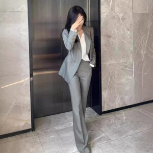 Professional High-end Tapered-suit Womens Workwear Two-piece Set