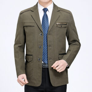 Mens Casual Pocket Top For Middle-aged And Young Adults