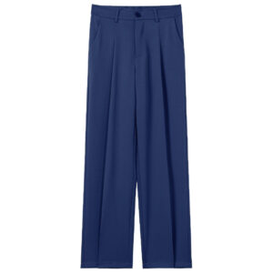 Black Versatile Straight-leg Casual Mens Trousers