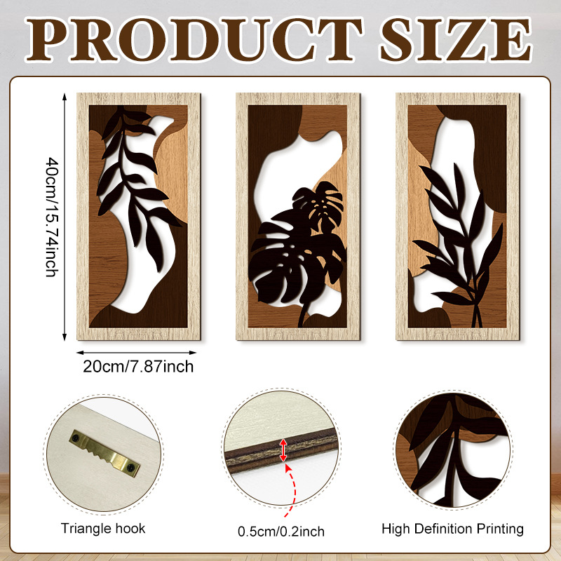Household Wooden Craft Wall Decoration - Image 90