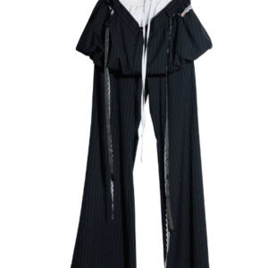 Two-piece Versatile All-match Ballet-style Bud-flower Skirt Hem Bootcut Trousers