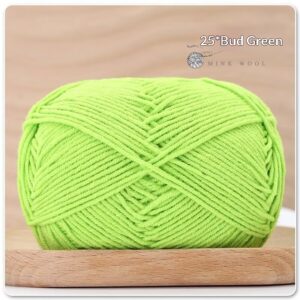 4-ply Combed Milk Cotton Yarn Ball For Dolls Blankets And Hair Clips Suitable For Crochet