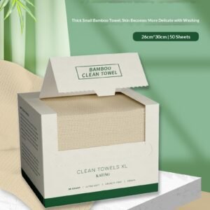 Boxed Bamboo-fiber Disposable Face Towels