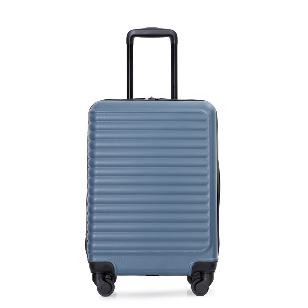 Carry On Luggage,Suitcases With Wheels,ABS Lightweight Carry On Suitcase,Hard Shell Luggage,20-Inch Blue