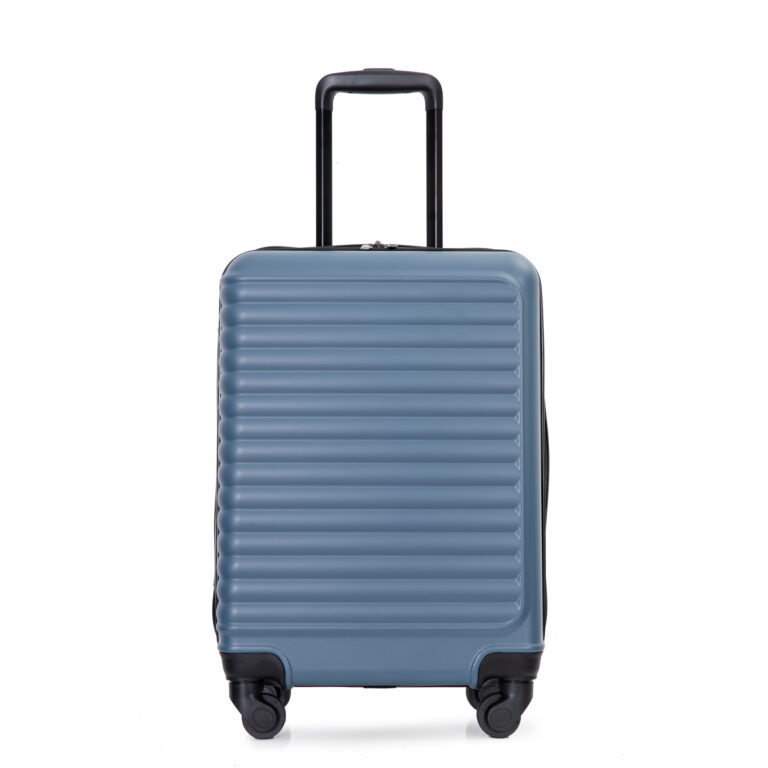 Carry On Luggage,Suitcases With Wheels,ABS Lightweight Carry On Suitcase,Hard Shell Luggage,20-Inch Blue