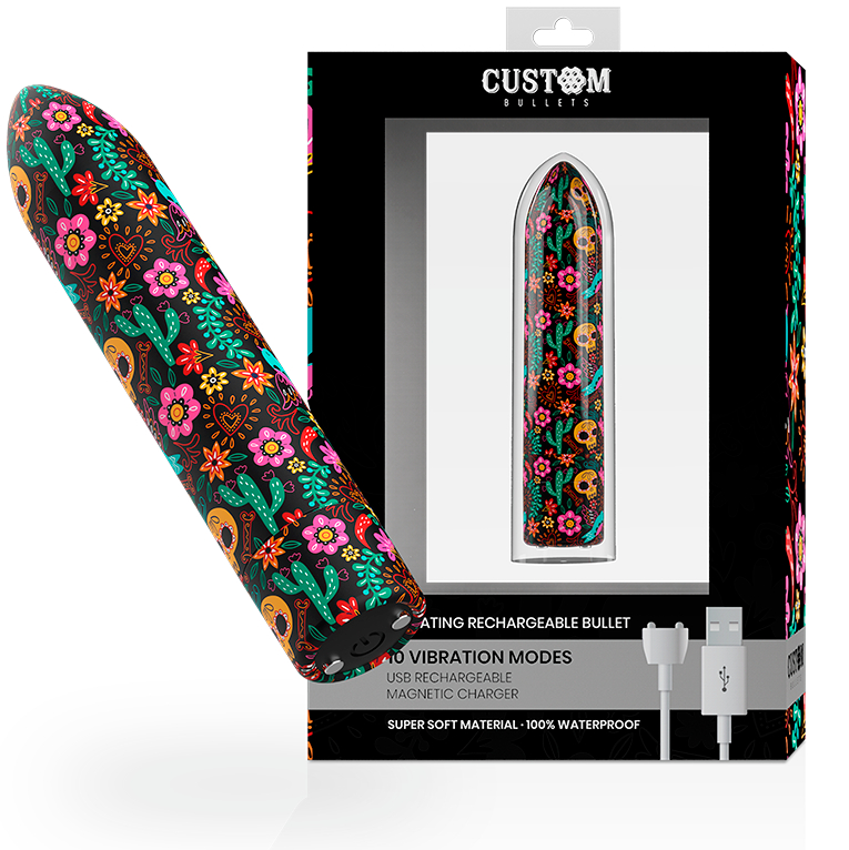 RECHARGEABLE SKULL MAGNETIC BULLET 10 INTENSITIES