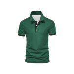 Stylish Mens Short-sleeve Digital 3D-printed Color-block Shirt