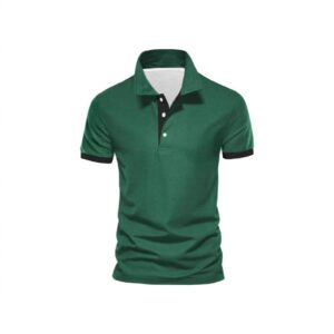 Stylish Mens Short-sleeve Digital 3D-printed Color-block Shirt