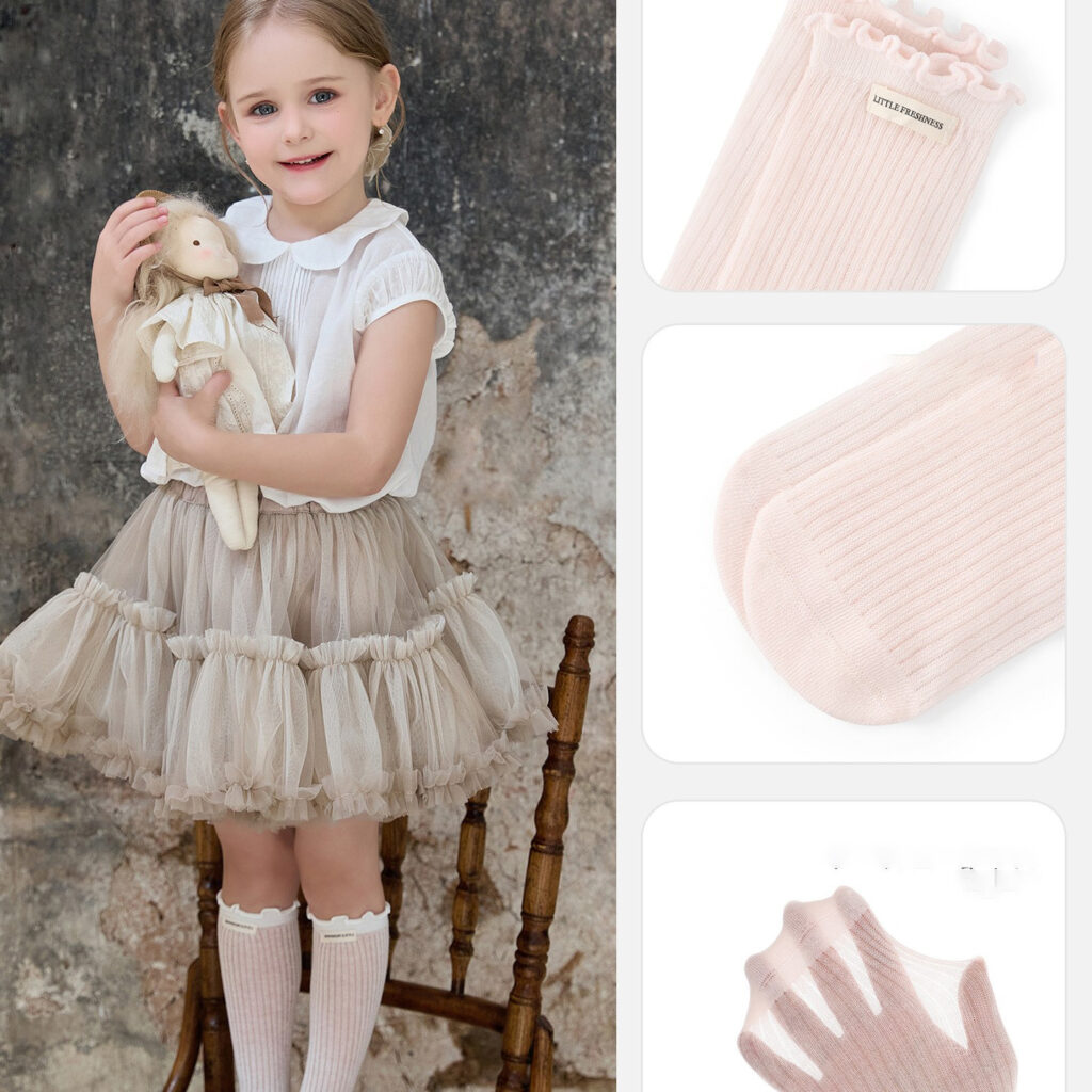 Women's Knee-high Summer Thin Mid-calf Socks Mesh Children's Socks