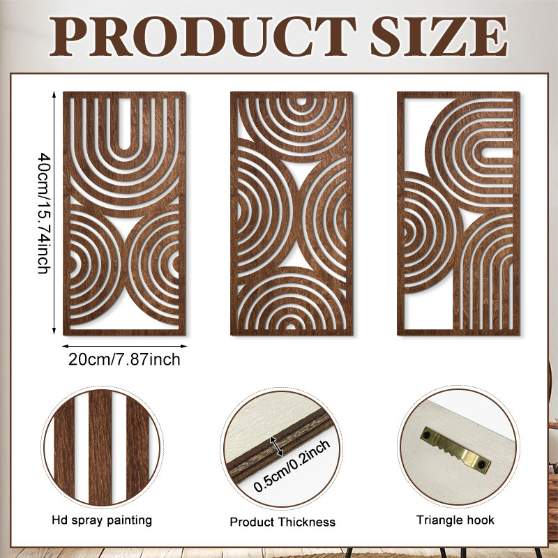 Household Wooden Craft Wall Decoration - Image 21
