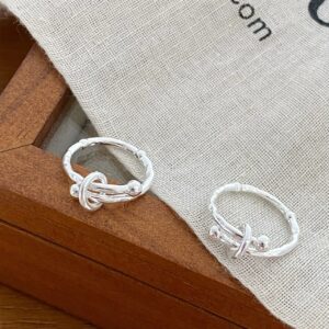 1pc 999 Sterling Silver Cross Ring Hammered Open Ring, Minimalist & Cool Style, Perfect For Daily, Dating & Gifting, Ideal Valentine's Gift