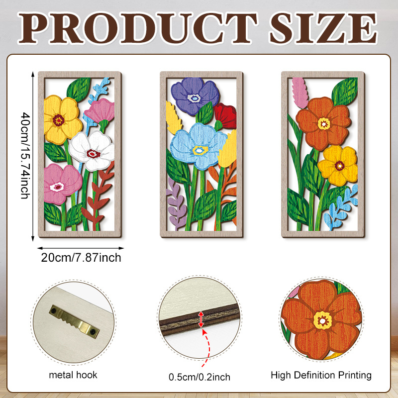 Household Wooden Craft Wall Decoration - Image 43