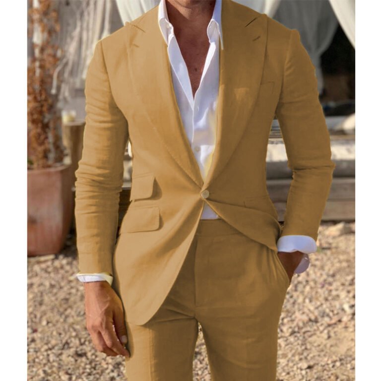 Cross-border Best-selling Mens Suit Two-piece Set