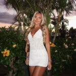 Fashionable Backless Cross-tie Sheath Skirt