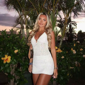 Fashionable Backless Cross-tie Sheath Skirt