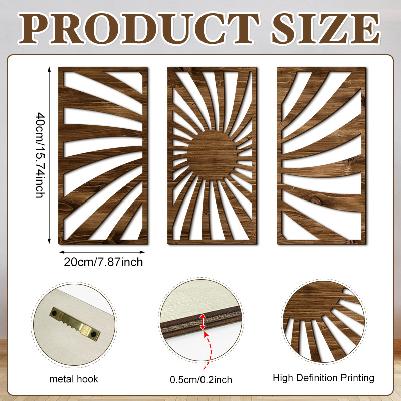 Household Wooden Craft Wall Decoration - Image 6