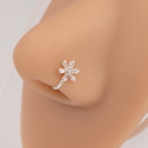 Non-piercing Minimalist U-shaped Nose Clip In Gold And Silver Cartilage Clip