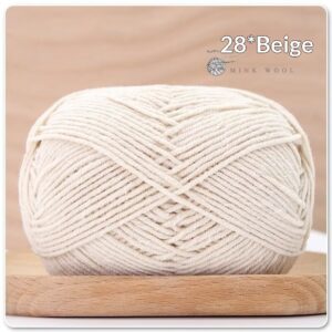 4-ply Combed Milk Cotton Yarn Ball For Dolls Blankets And Hair Clips Suitable For Crochet