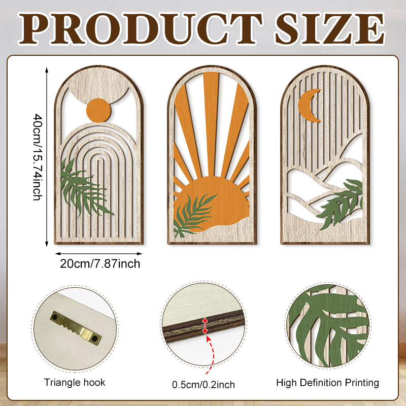 Household Wooden Craft Wall Decoration - Image 71
