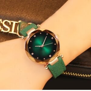 Fashionable Leather Belt Casual Colorful Womens Quartz Watch