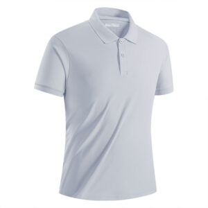 Spring Summer Quick-Dry Breathable Outdoor Sports Ice-Feel Pique Polo Shirt For Men