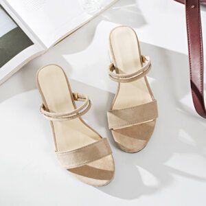 New Chunky-heel Mid-heel Sandalstwo Styles In One