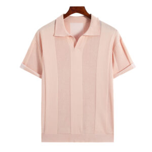 Mens Versatile Sporty Short-sleeved Knit Top
