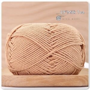 4-ply Combed Milk Cotton Yarn Ball For Dolls Blankets And Hair Clips Suitable For Crochet