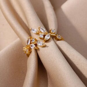 Adjustable Open Ring For Women Geometric Design