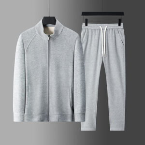 Solid-color Casual Sportswear Set For Men
